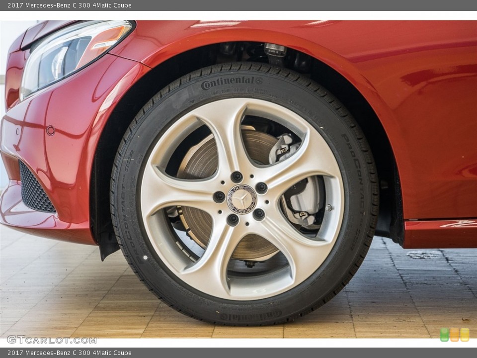 2017 Mercedes-Benz C 300 4Matic Coupe Wheel and Tire Photo #114595292