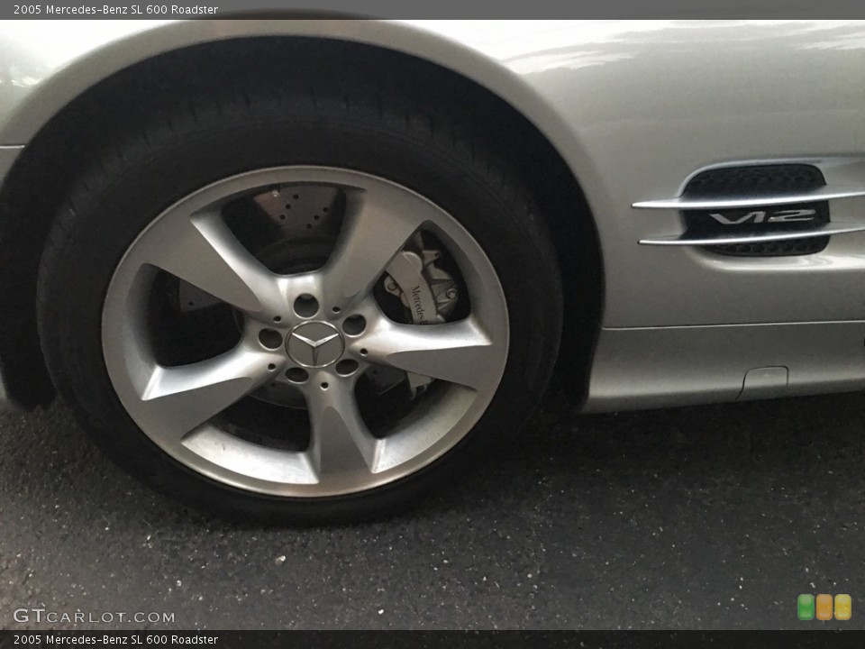 2005 Mercedes-Benz SL 600 Roadster Wheel and Tire Photo #114695668