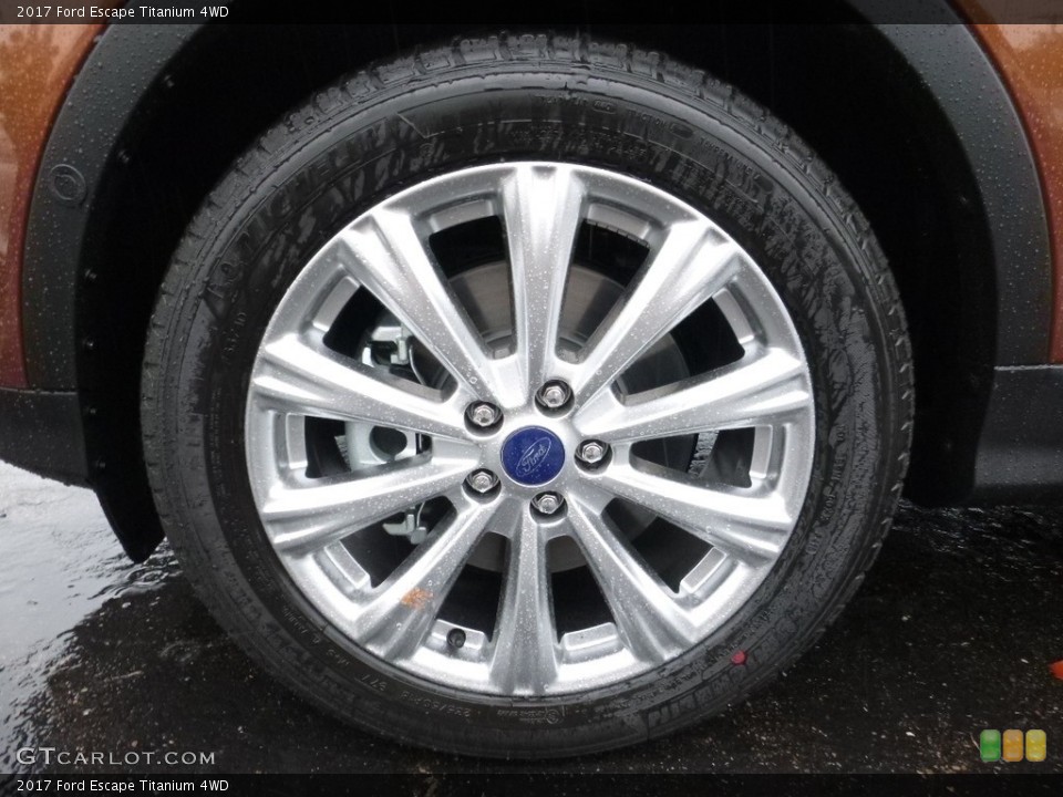 2017 Ford Escape Titanium 4WD Wheel and Tire Photo #114703603