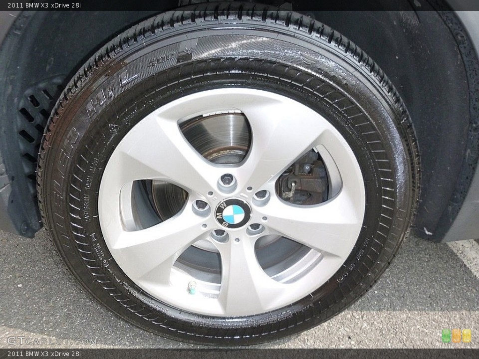 2011 BMW X3 xDrive 28i Wheel and Tire Photo #114890349
