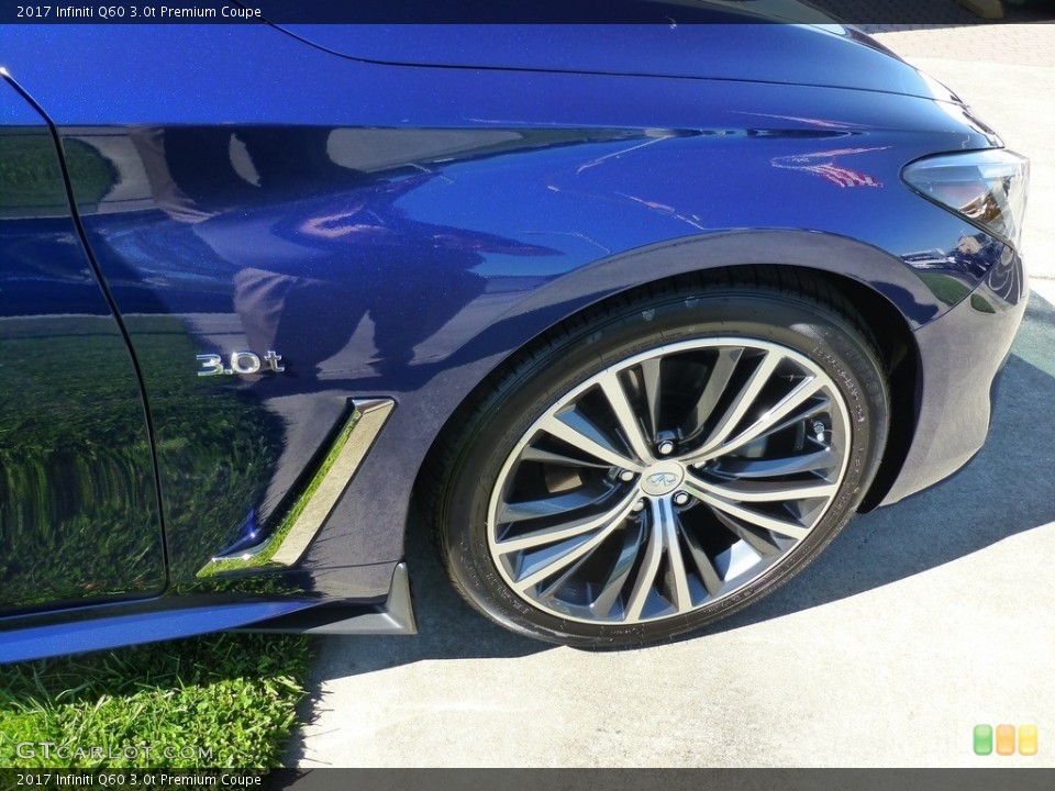 2017 Infiniti Q60 3.0t Premium Coupe Wheel and Tire Photo #114924706