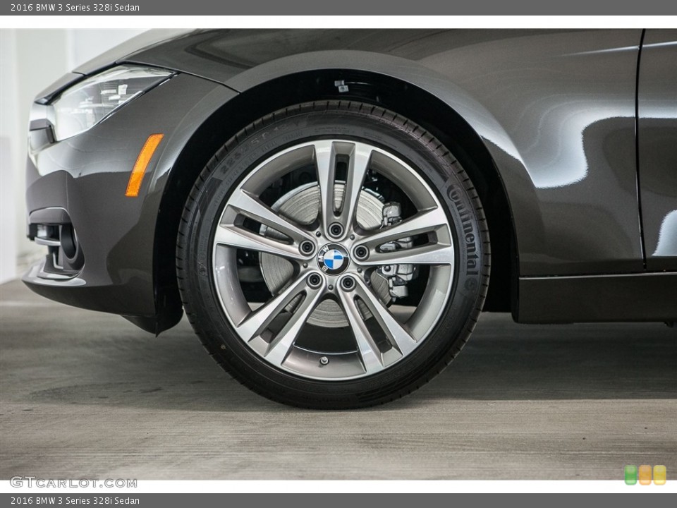 2016 BMW 3 Series 328i Sedan Wheel and Tire Photo #115000559
