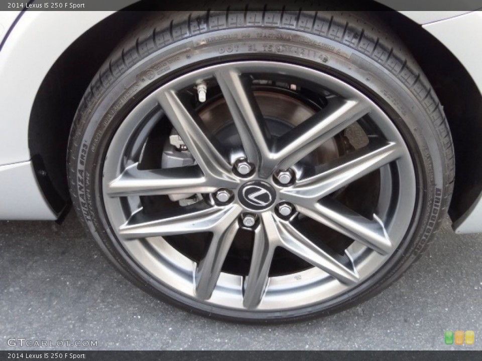 2014 Lexus IS 250 F Sport Wheel and Tire Photo #115174979