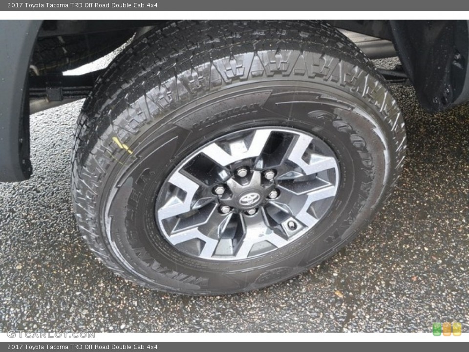 2017 Toyota Tacoma TRD Off Road Double Cab 4x4 Wheel and Tire Photo #115276716
