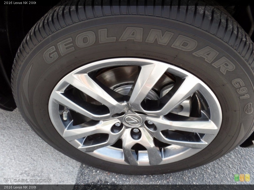 2016 Lexus NX 200t Wheel and Tire Photo #115304741