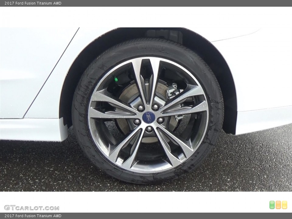 2017 Ford Fusion Titanium AWD Wheel and Tire Photo #115571036