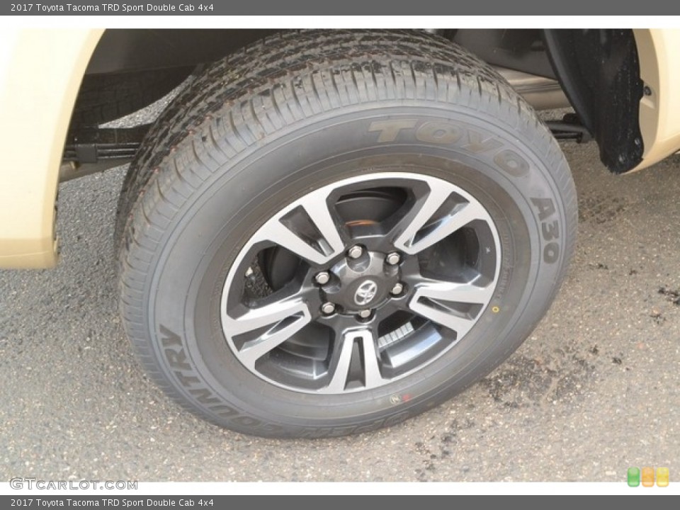 2017 Toyota Tacoma TRD Sport Double Cab 4x4 Wheel and Tire Photo #115580102
