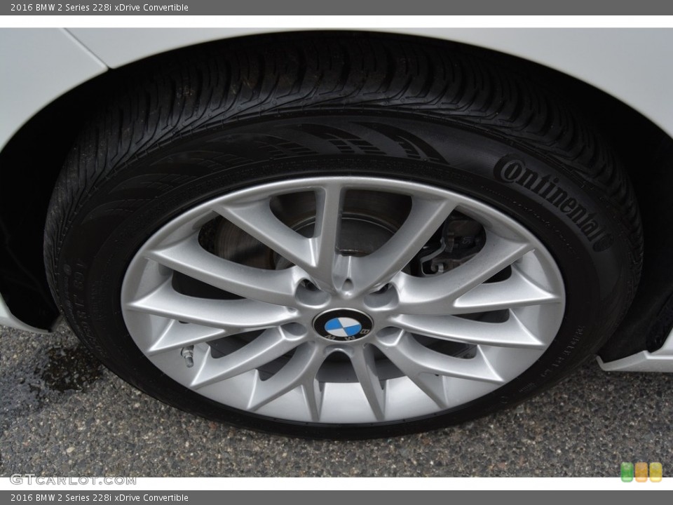 2016 BMW 2 Series 228i xDrive Convertible Wheel and Tire Photo #115615138