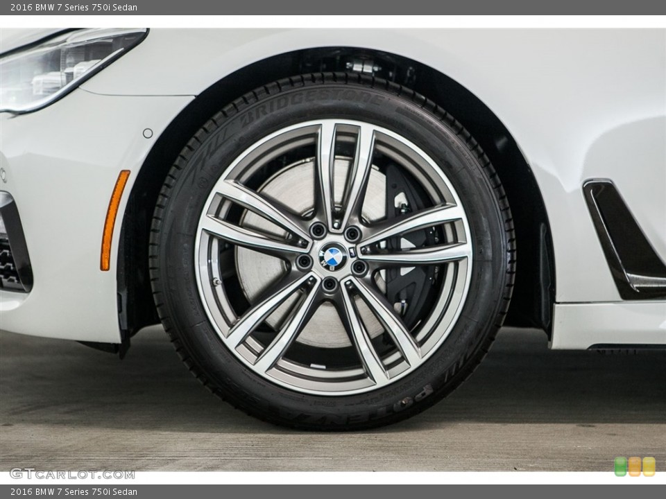 2016 BMW 7 Series 750i Sedan Wheel and Tire Photo #115635274