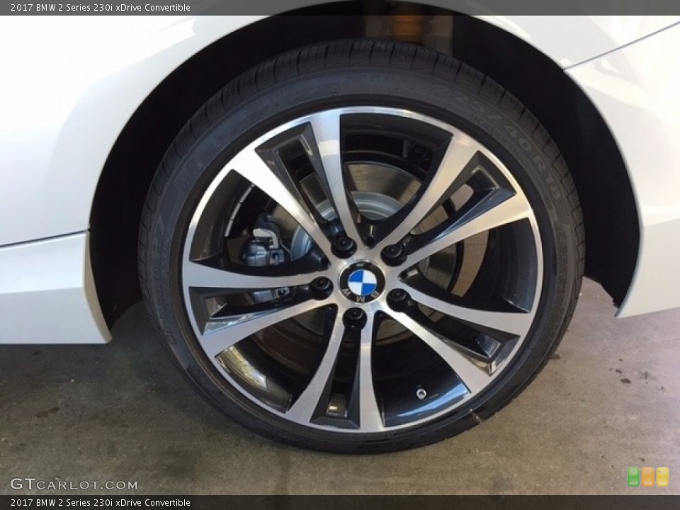 2017 BMW 2 Series 230i xDrive Convertible Wheel and Tire Photo #115647971