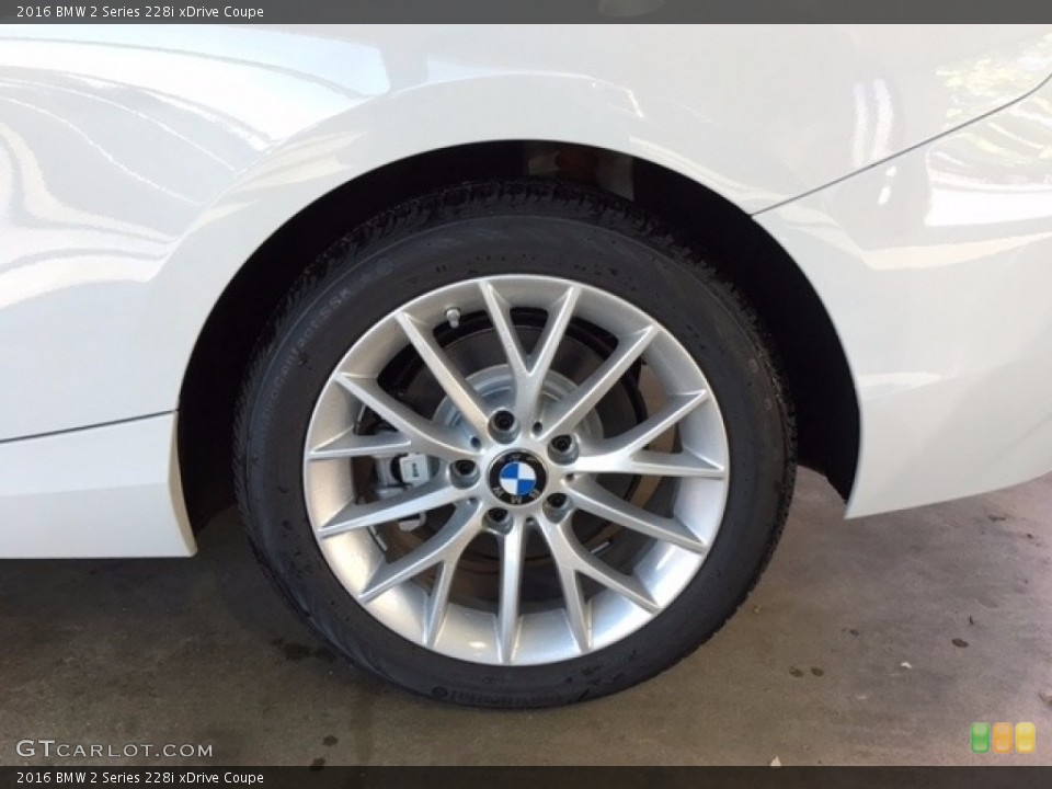 2016 BMW 2 Series 228i xDrive Coupe Wheel and Tire Photo #115648538
