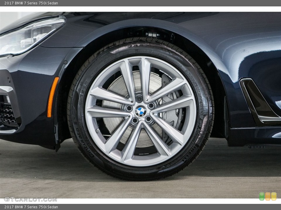 2017 BMW 7 Series 750i Sedan Wheel and Tire Photo #115736143