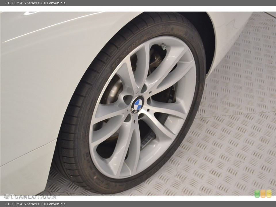 2013 BMW 6 Series 640i Convertible Wheel and Tire Photo #115791807