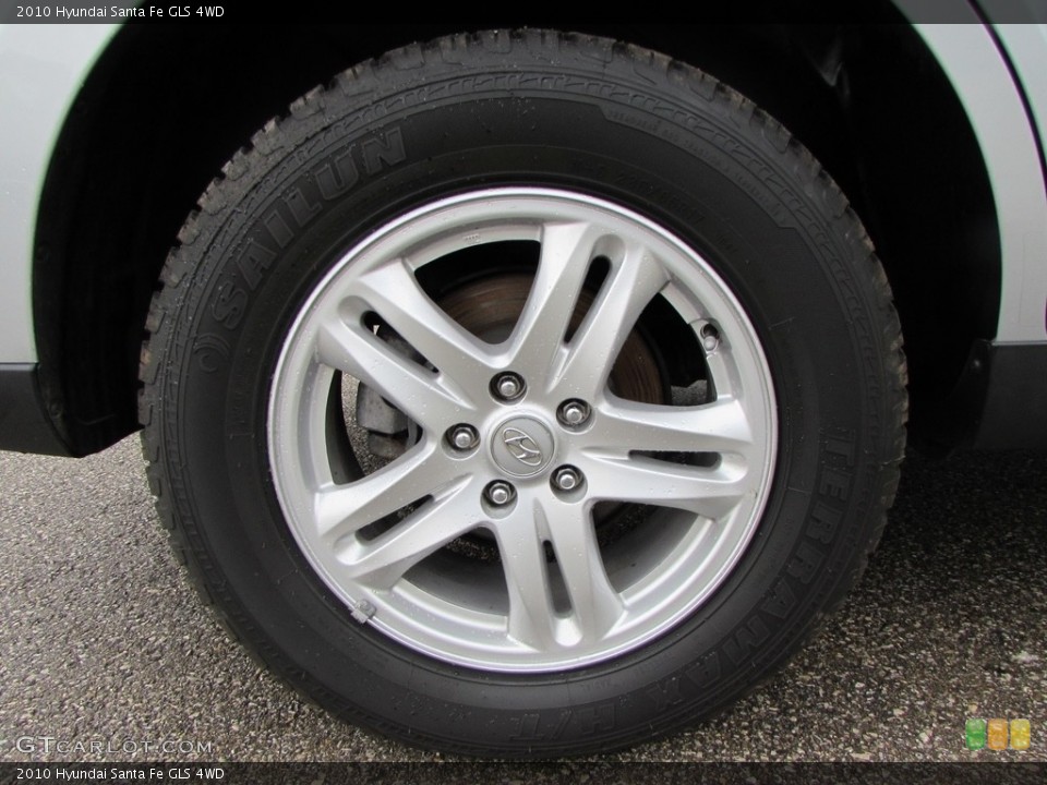 2010 Hyundai Santa Fe GLS 4WD Wheel and Tire Photo #115802145