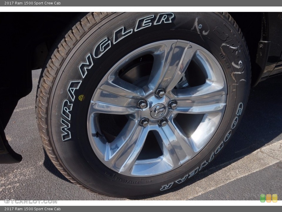 2017 Ram 1500 Sport Crew Cab Wheel and Tire Photo #115975901