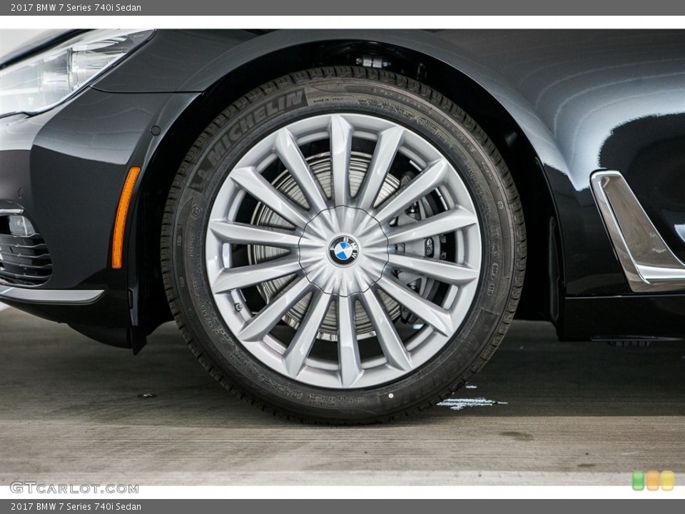 2017 BMW 7 Series 740i Sedan Wheel and Tire Photo #116003742