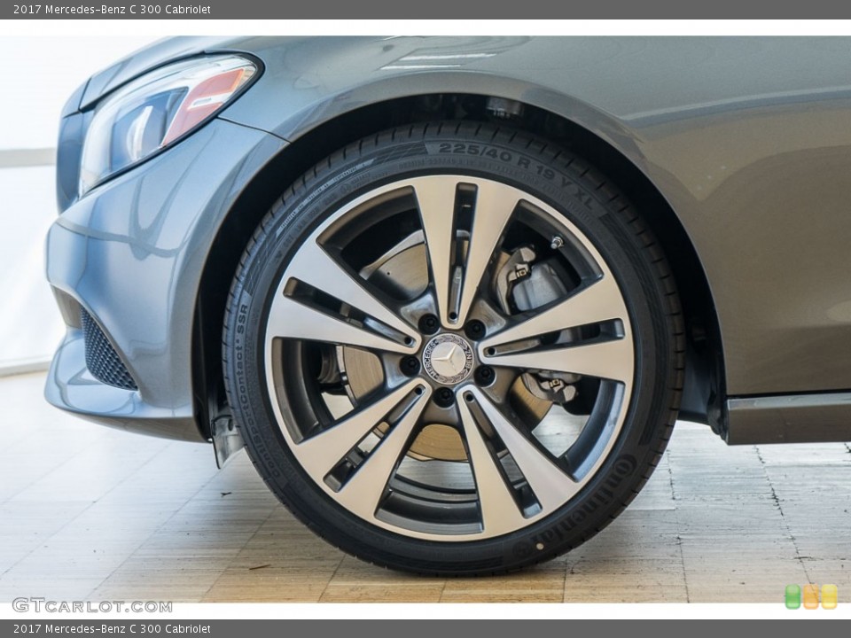 2017 Mercedes-Benz C 300 Cabriolet Wheel and Tire Photo #116012442