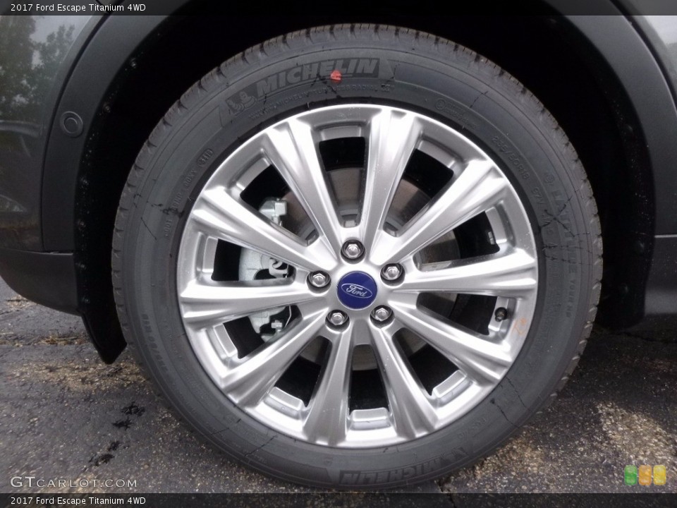 2017 Ford Escape Titanium 4WD Wheel and Tire Photo #116051461