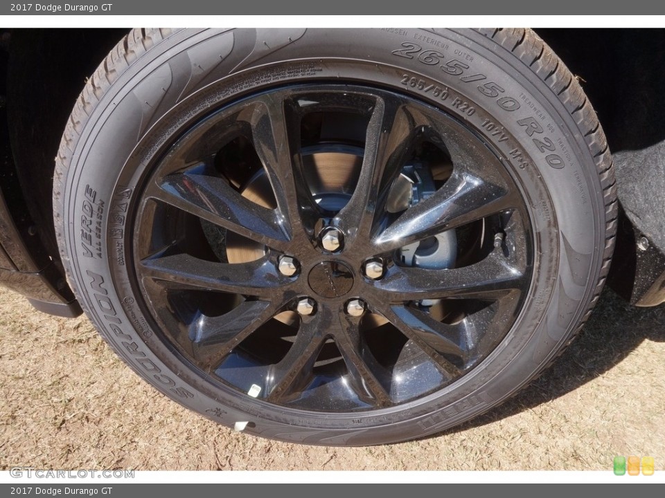 2017 Dodge Durango GT Wheel and Tire Photo #116082644