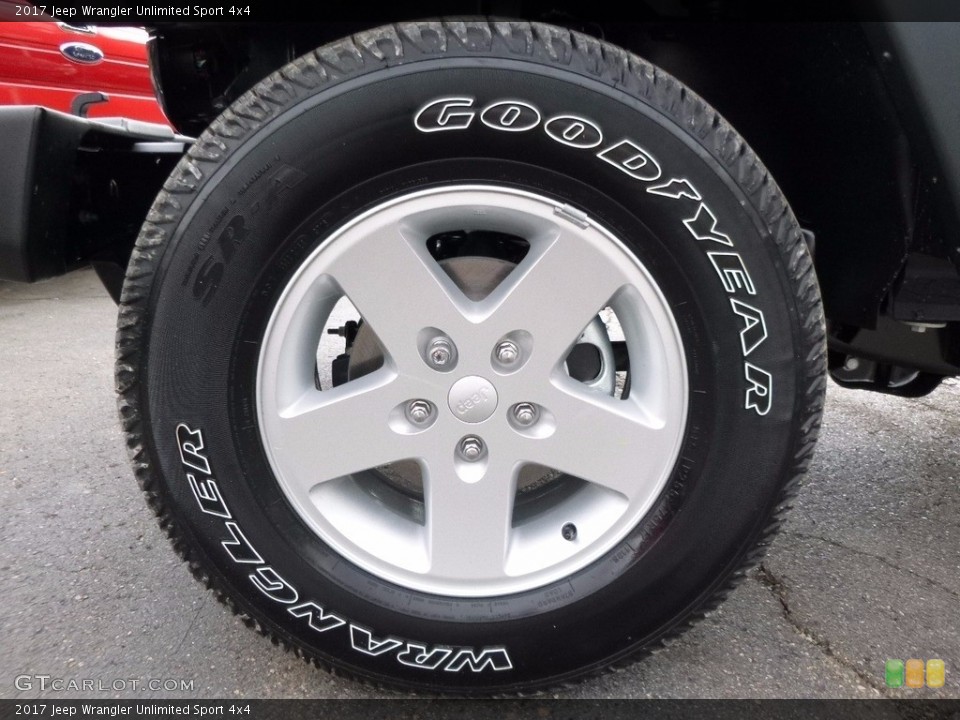2017 Jeep Wrangler Unlimited Sport 4x4 Wheel and Tire Photo #116120743