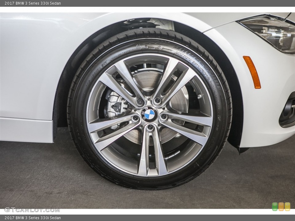 2017 BMW 3 Series 330i Sedan Wheel and Tire Photo #116192546