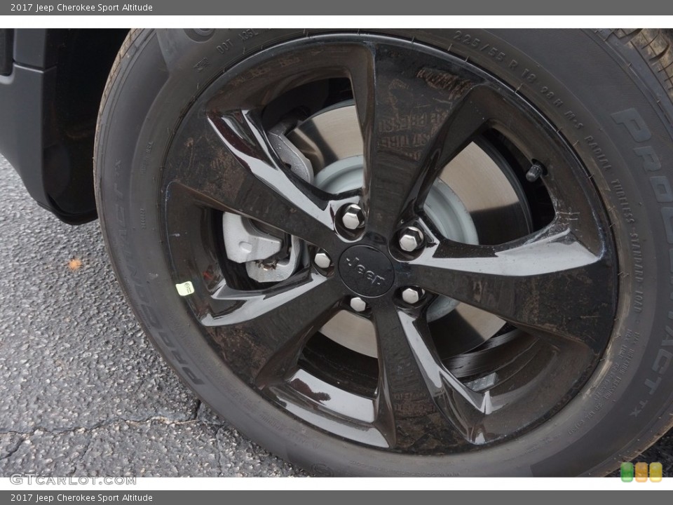 2017 Jeep Cherokee Sport Altitude Wheel and Tire Photo #116232161