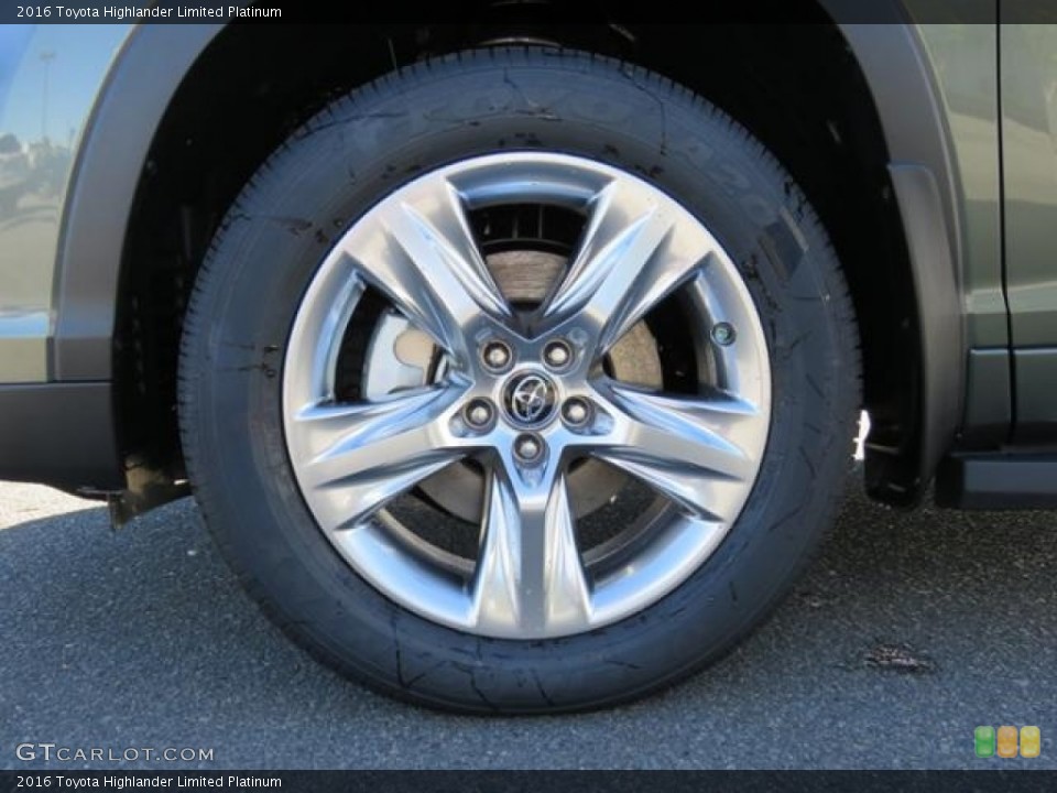 2016 Toyota Highlander Limited Platinum Wheel and Tire Photo #116312085