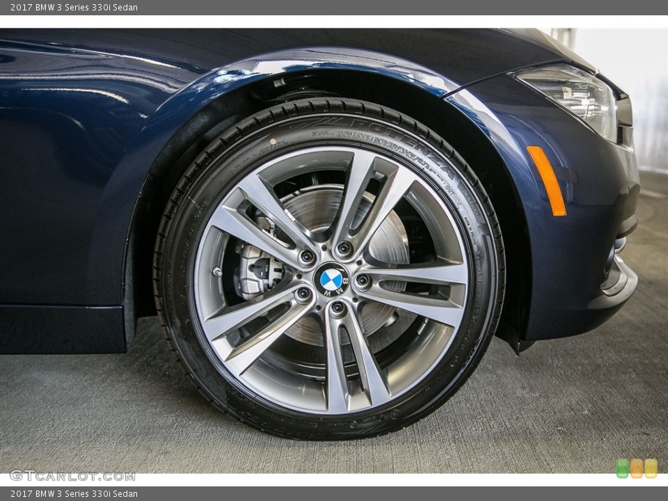 2017 BMW 3 Series 330i Sedan Wheel and Tire Photo #116372348