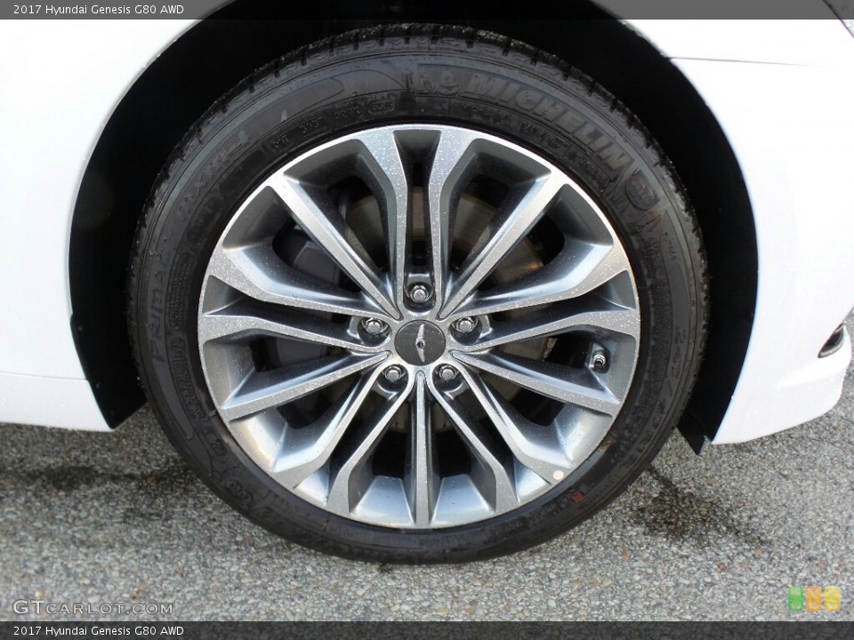 2017 Hyundai Genesis G80 AWD Wheel and Tire Photo #116396480