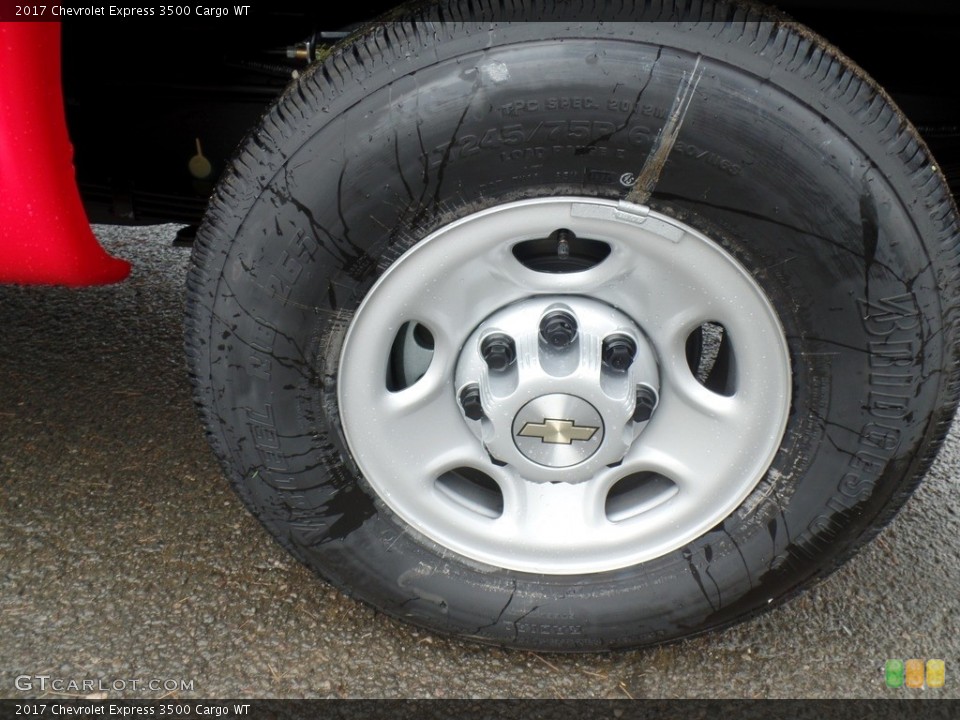 2017 Chevrolet Express 3500 Cargo WT Wheel and Tire Photo #116419610