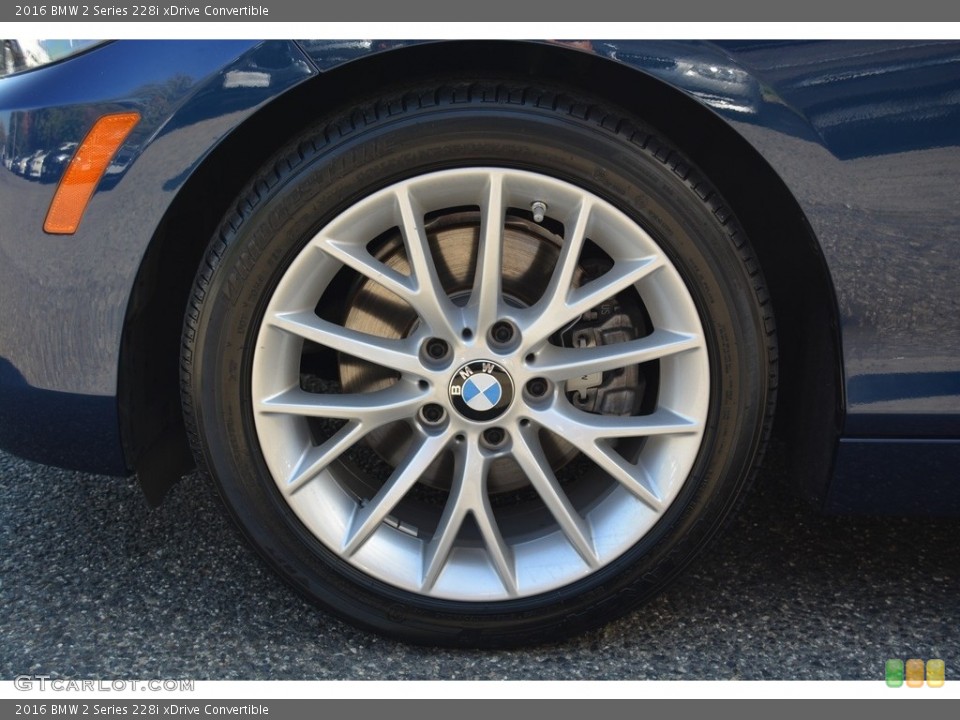 2016 BMW 2 Series 228i xDrive Convertible Wheel and Tire Photo #116463310