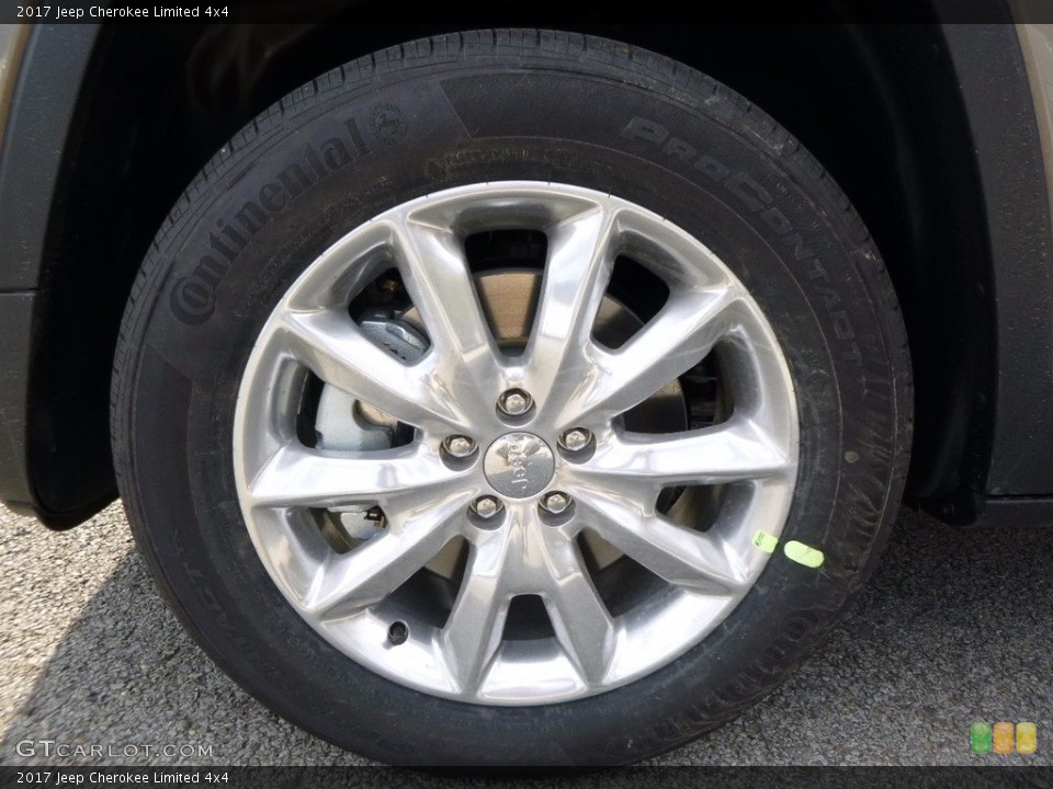 2017 Jeep Cherokee Limited 4x4 Wheel and Tire Photo #116528217
