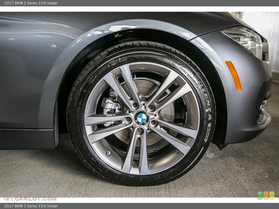 2017 BMW 3 Series 330i Sedan Wheel and Tire Photo #116669358
