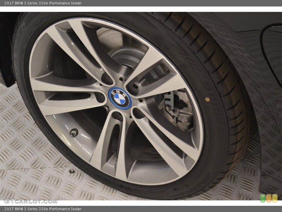 2017 BMW 3 Series 330e iPerfomance Sedan Wheel and Tire Photo #116698695