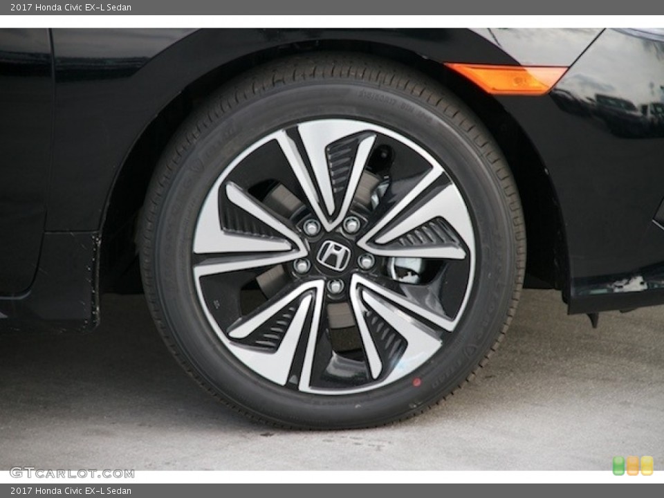 2017 Honda Civic EX-L Sedan Wheel and Tire Photo #116708052