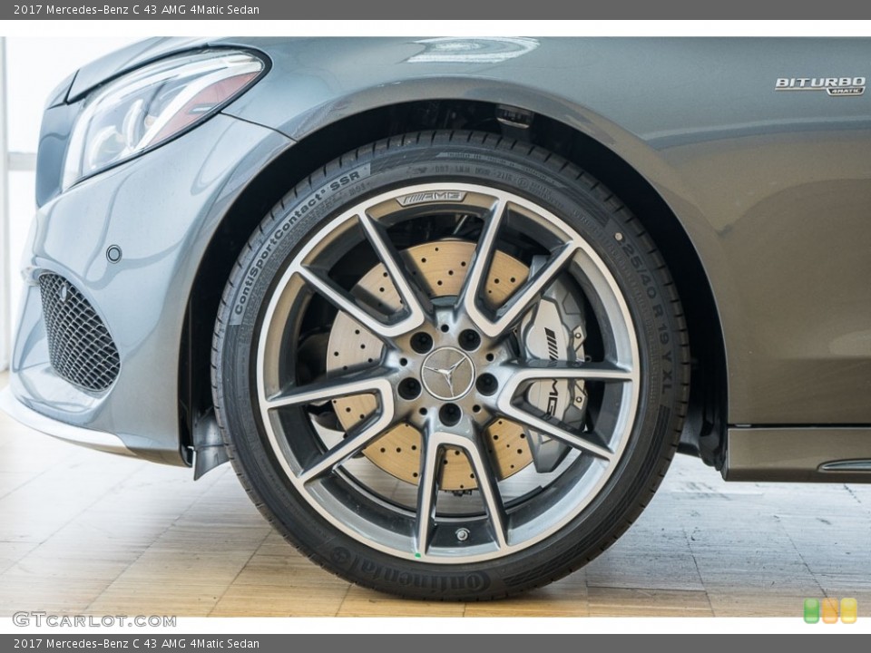 2017 Mercedes-Benz C 43 AMG 4Matic Sedan Wheel and Tire Photo #116779690