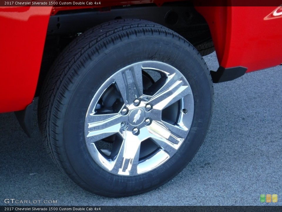 2017 Chevrolet Silverado 1500 Custom Double Cab 4x4 Wheel and Tire Photo #116814735