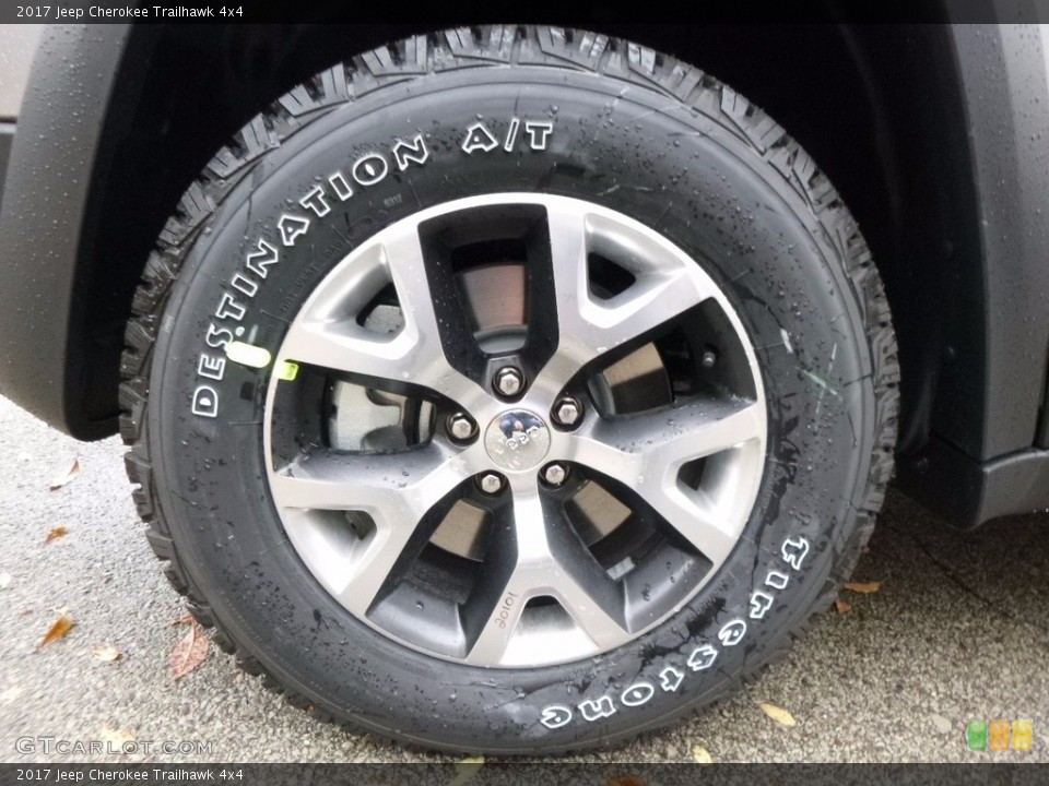 2017 Jeep Cherokee Trailhawk 4x4 Wheel and Tire Photo #116825190