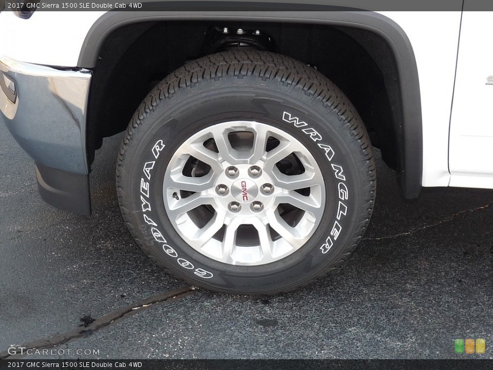 2017 GMC Sierra 1500 SLE Double Cab 4WD Wheel and Tire Photo #116880998