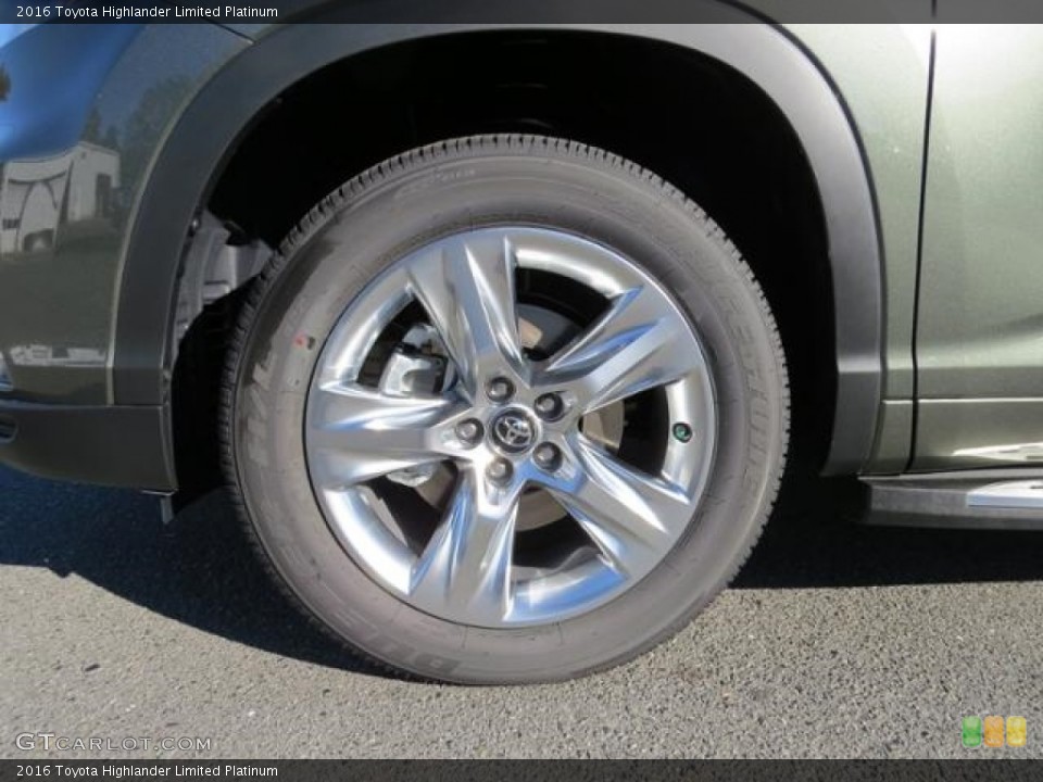 2016 Toyota Highlander Limited Platinum Wheel and Tire Photo #116887463