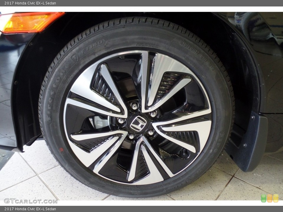 2017 Honda Civic EX-L Sedan Wheel and Tire Photo #116894633