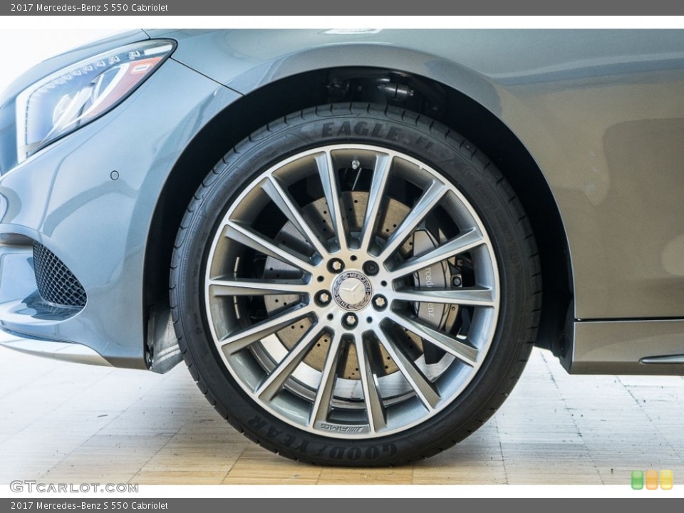 2017 Mercedes-Benz S 550 Cabriolet Wheel and Tire Photo #116897720