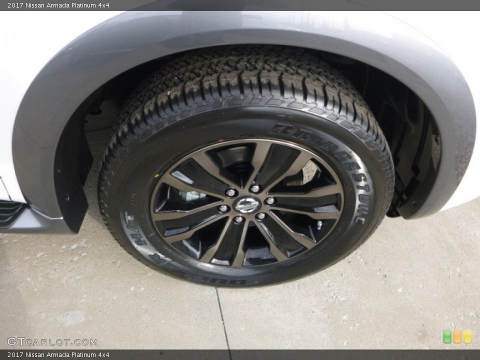 2017 Nissan Armada Platinum 4x4 Wheel and Tire Photo #116908781