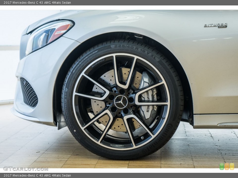 2017 Mercedes-Benz C 43 AMG 4Matic Sedan Wheel and Tire Photo #116917652