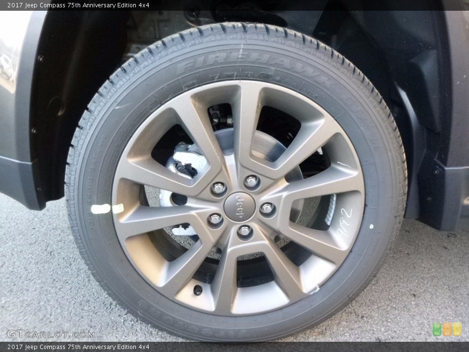 2017 Jeep Compass 75th Anniversary Edition 4x4 Wheel and Tire Photo #116928548