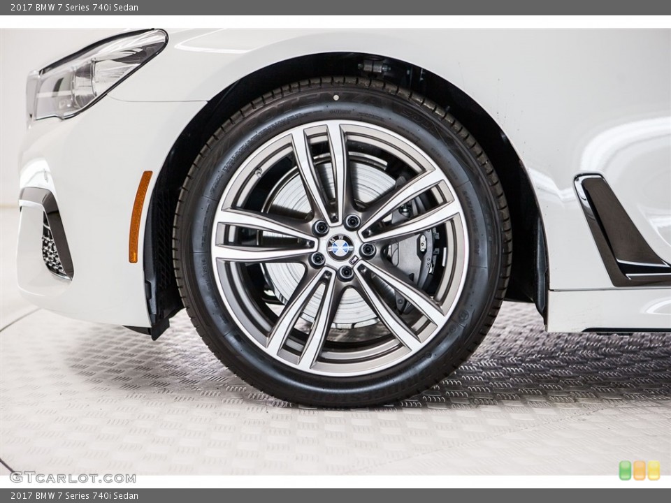 2017 BMW 7 Series 740i Sedan Wheel and Tire Photo #116950489