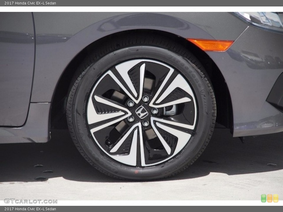 2017 Honda Civic EX-L Sedan Wheel and Tire Photo #116988794