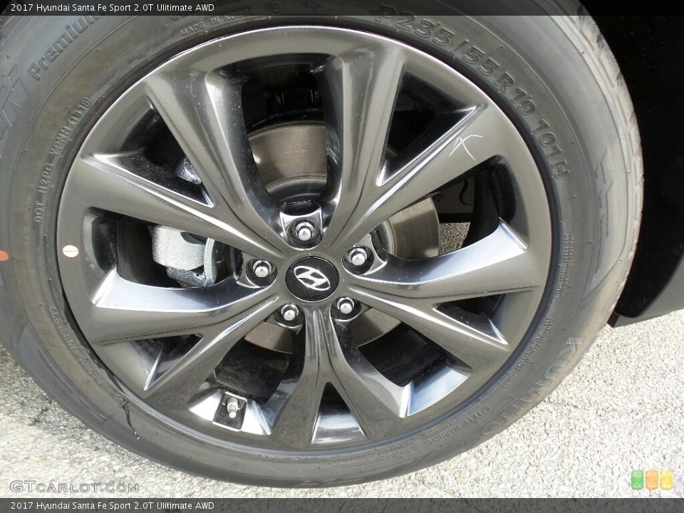 2017 Hyundai Santa Fe Sport 2.0T Ulitimate AWD Wheel and Tire Photo #117003140
