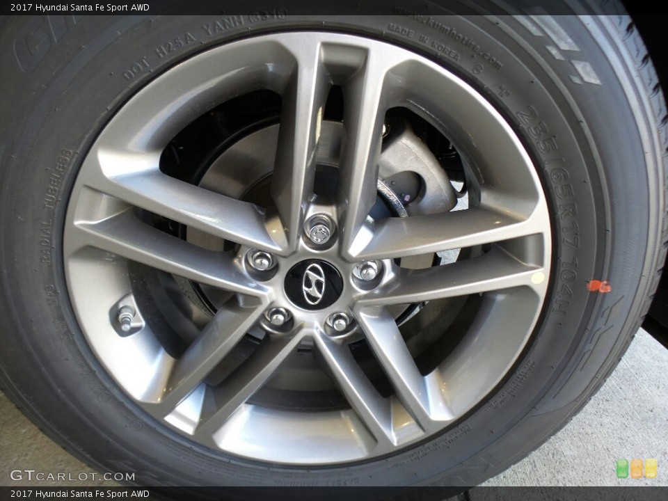 2017 Hyundai Santa Fe Sport AWD Wheel and Tire Photo #117012281