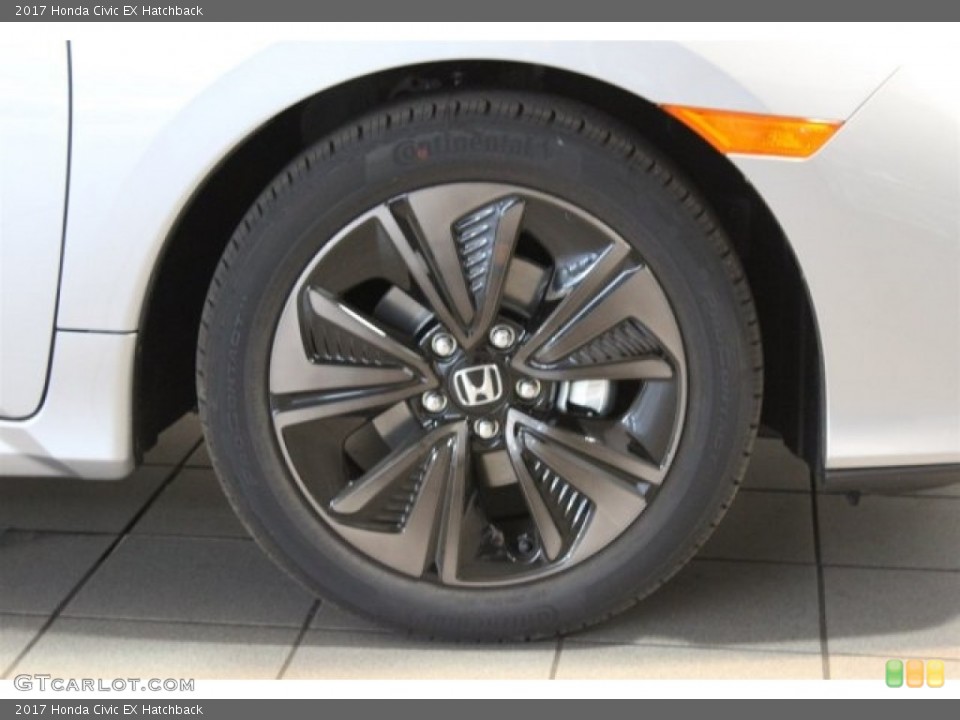 2017 Honda Civic EX Hatchback Wheel and Tire Photo #117022745
